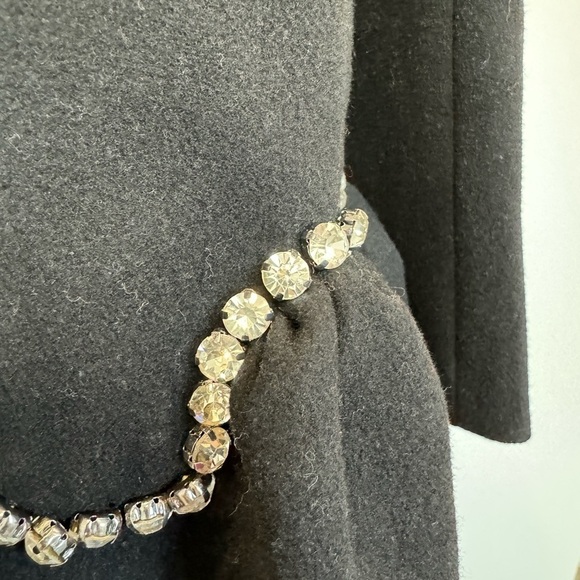 Jasper by Jing Black Diamond Edging Women’s Coat (Small) - Picture 5 of 11